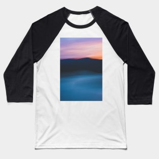 Mountain Sunset Abstract II Baseball T-Shirt